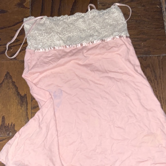 Victoria secret pink lil lace adjustable mighty nightgown /cami lace size XS - Picture 15 of 16